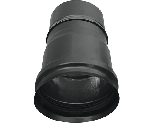 Pelletkachelbuisaansluiting Bertrams Ø 80 mm gepoedercoat zwart