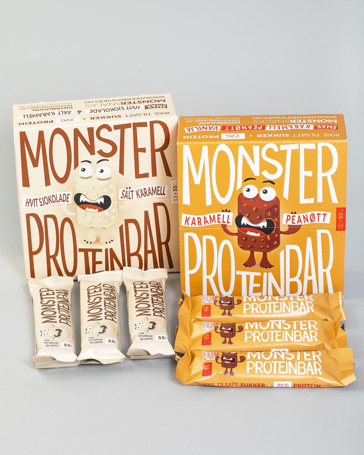 Monster Premium Proteinbar Smakspakke - 24 BARER!