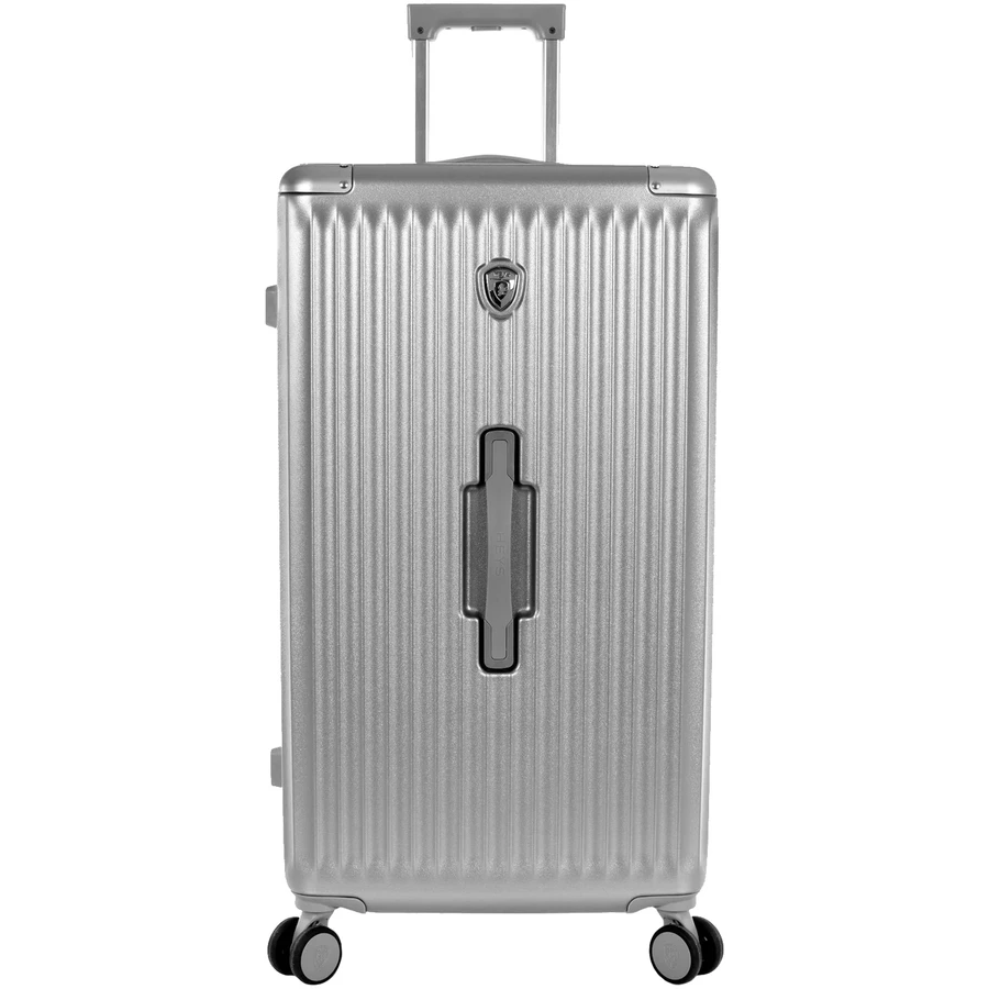Heys Luxe Trunk - 4-Rollen-Trolley 76 cm erw. silver