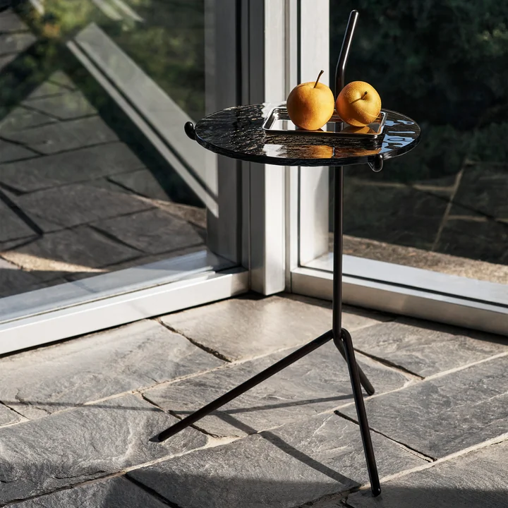 &Tradition - Halten Side Table SH9, Verde Guatemala / warmes Schwarz
