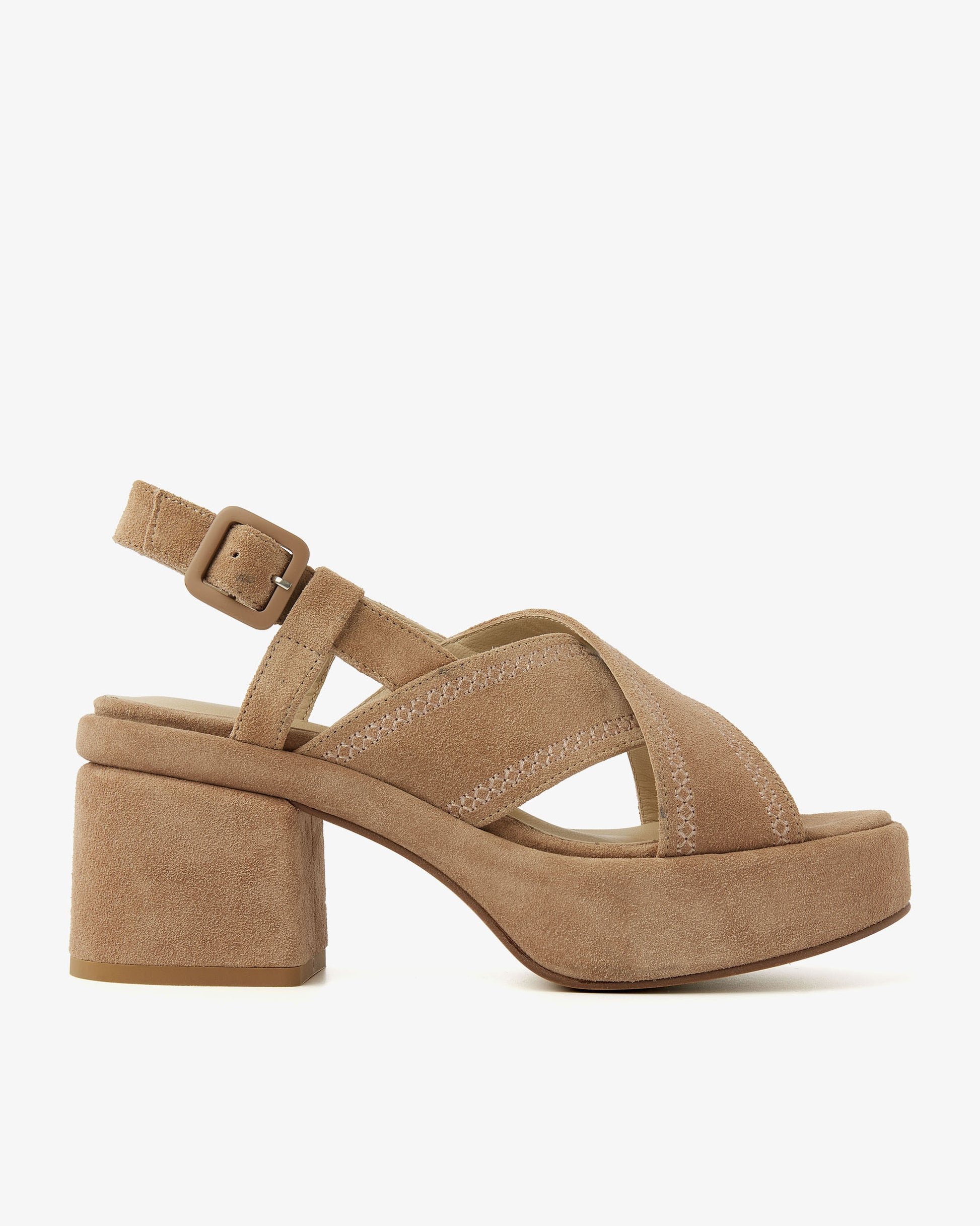 VIA VAI beige sandalen Elia Paisley