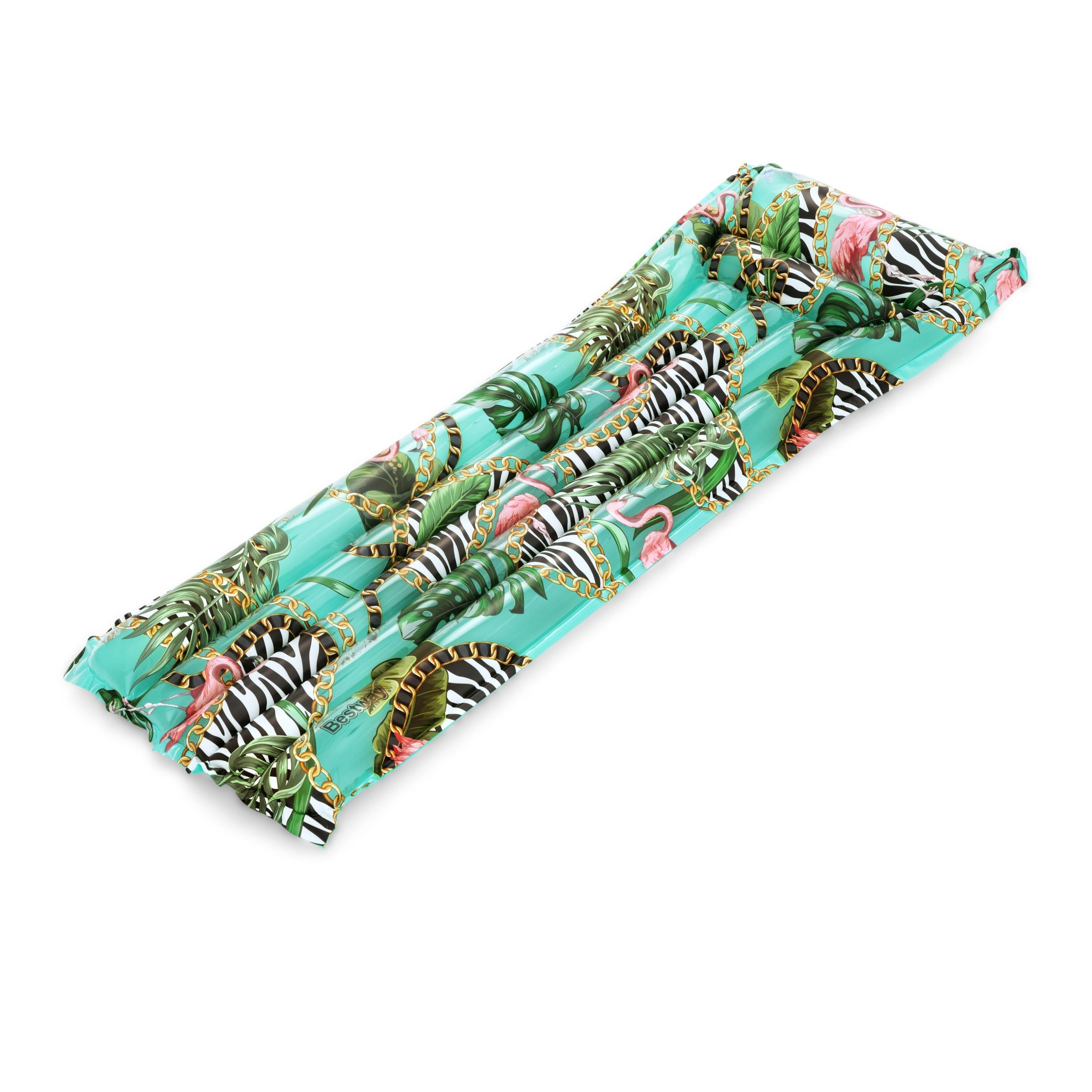 (183cm) Floral Fantasy Grosse Aufblasbare Wasser Luftmatratze Liegesofa Badeinsel (44083) - Grün
