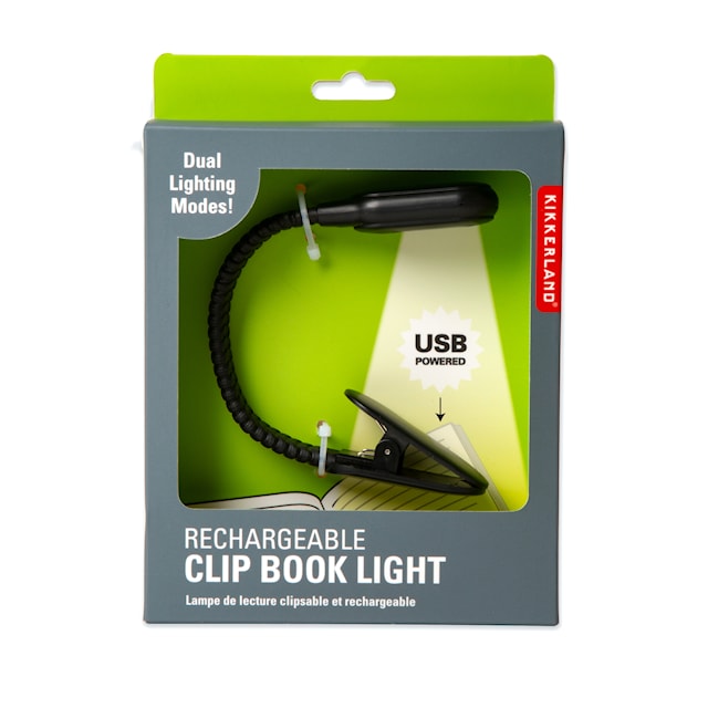 Boklampe Oppladbar Klemfeste LED