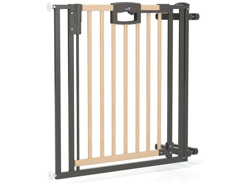 Geuther Treppenschutzgitter zum Klemmen Easylock 84.5 cm - Tür- und Treppenschutzgitter Easylock Wood Plus