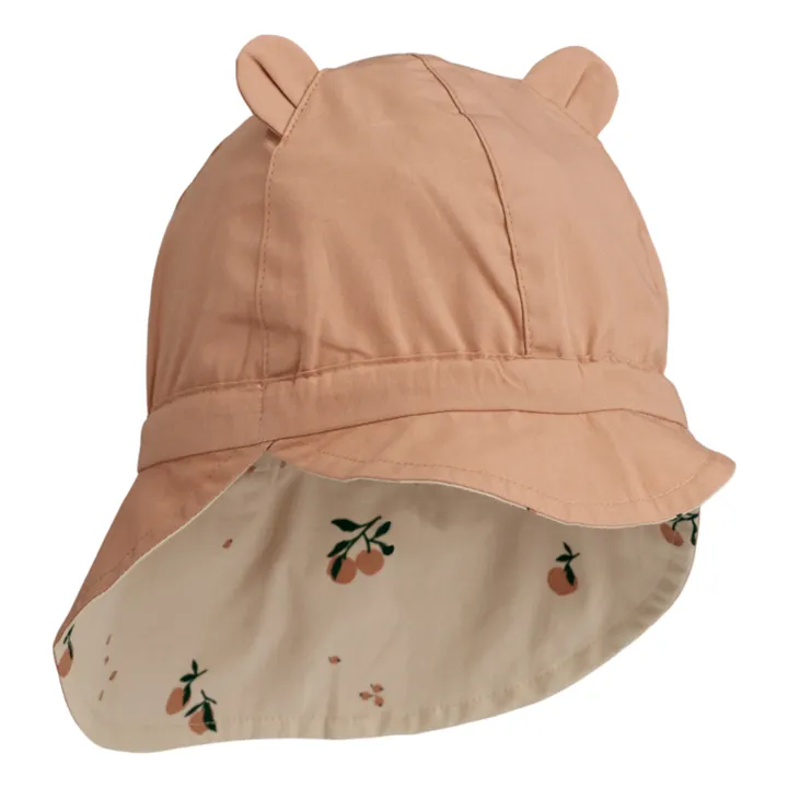 Liewood Chapeau Réversible Gorm Coton Bio Bébé | Rose pâle