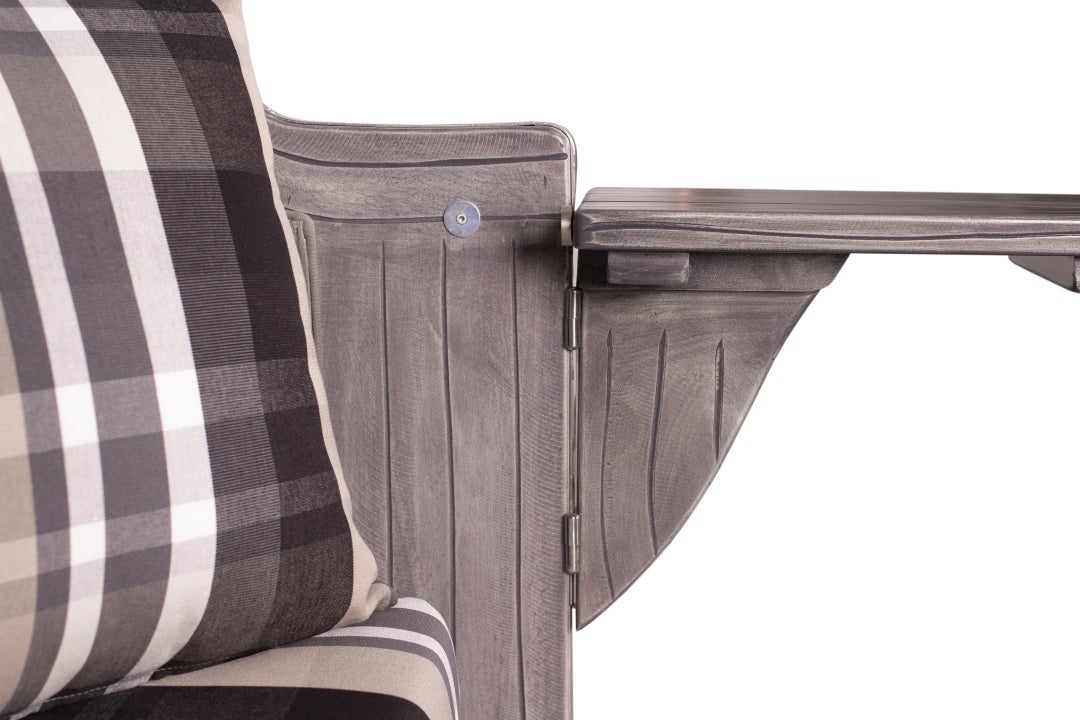 Rantum strandstoel mahonie gewassen grijs PE koboo grijs design 583