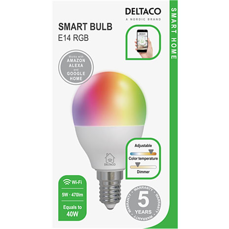 Deltaco Smart LED-pære E14