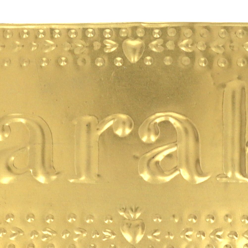 Plaque laiton 