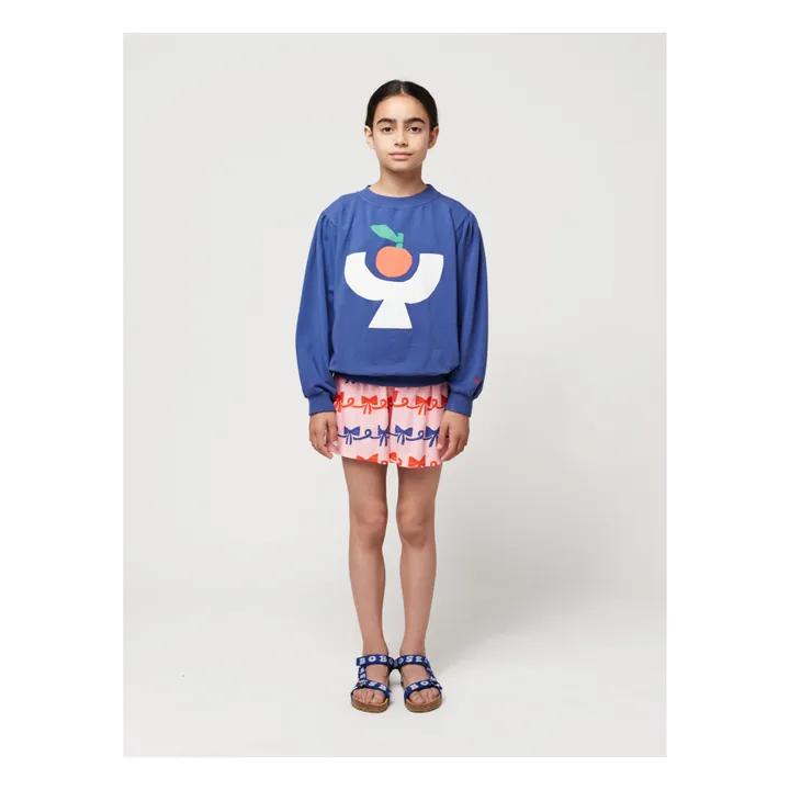 Bobo Choses Sweat Coton Bio Tomate | Bleu