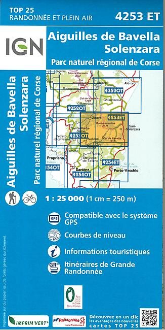 IGN - TOP25 4253ET AIGUILLES BAVELLA 1 25 000