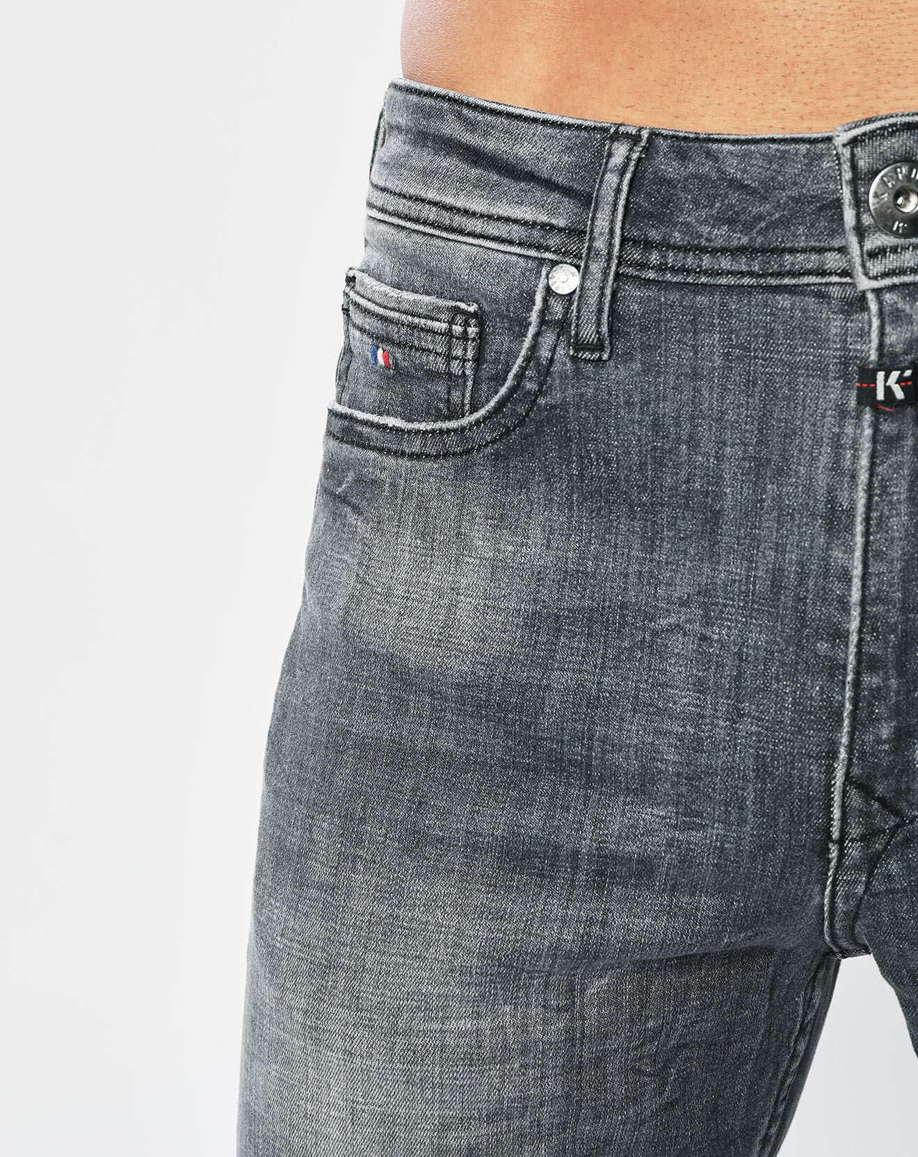 Kaporal 5 Jean Slim Darko Used noir délavé