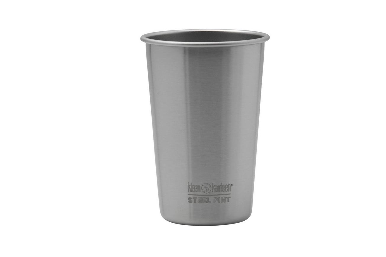 Klean Kanteen Pint Cup 1000428 Brushed Stainless beker 473 ml, 4 stuks