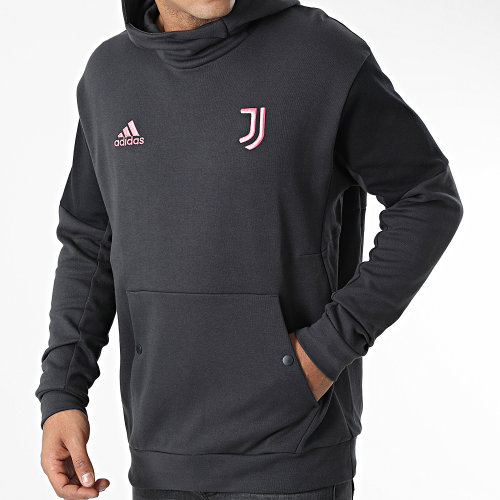 Sweat Capuche Juventus HD8860 Gris Anthracite
