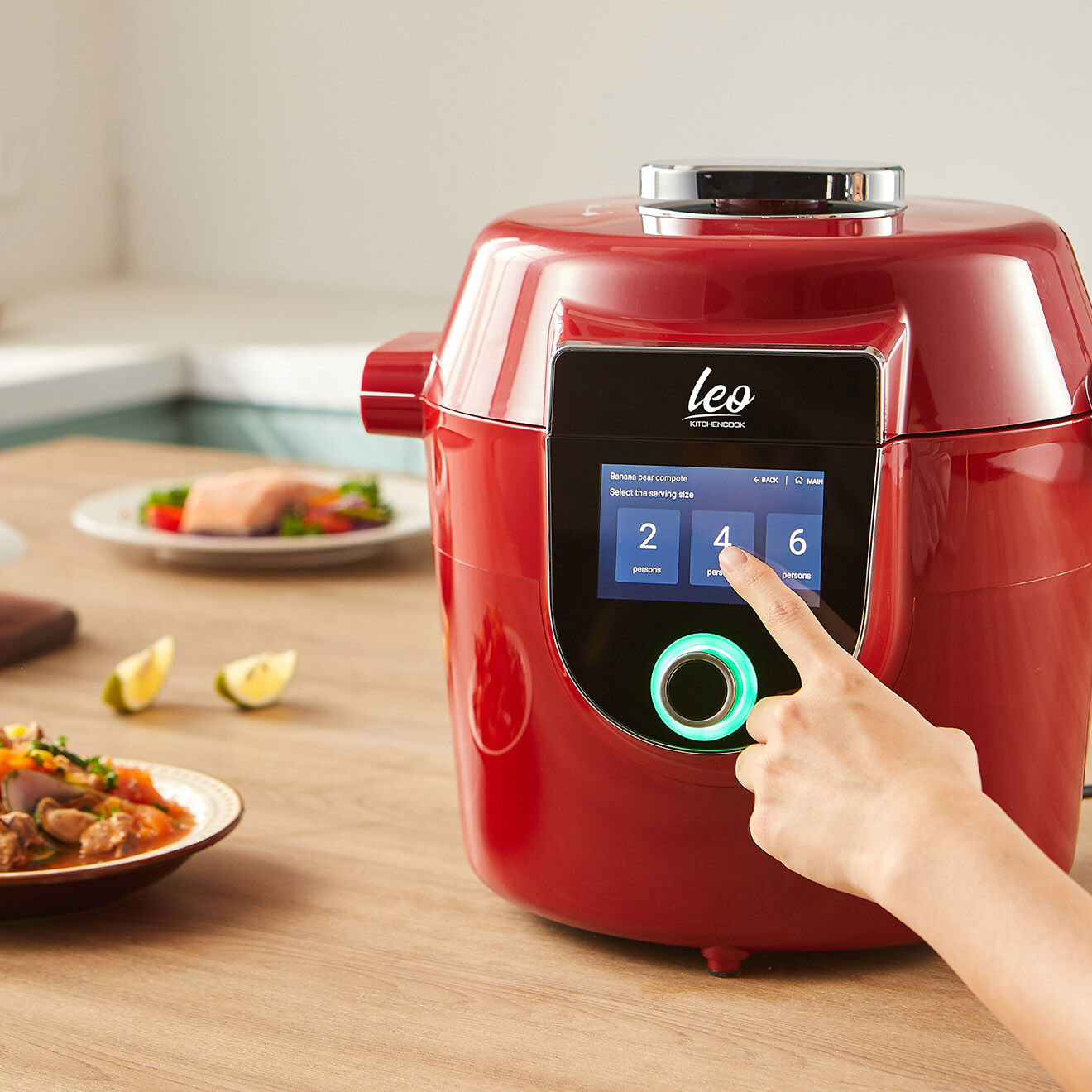 Kitchencook Autocuiseur intelligent avec connexion WIFI rouge - 5 L
