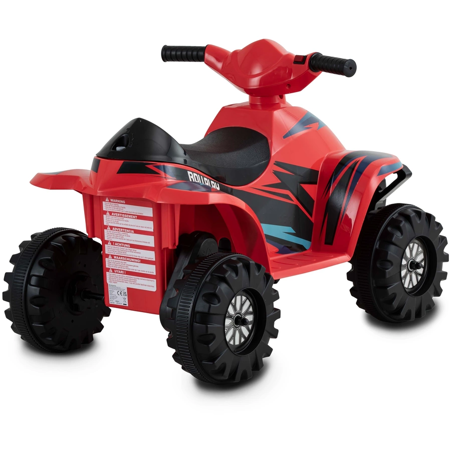 ROLLPLAY ATV Mini Quad Racing 6V red Kinderfahrzeug bis 2 kmh inkl. Ladegerät Rot Rot