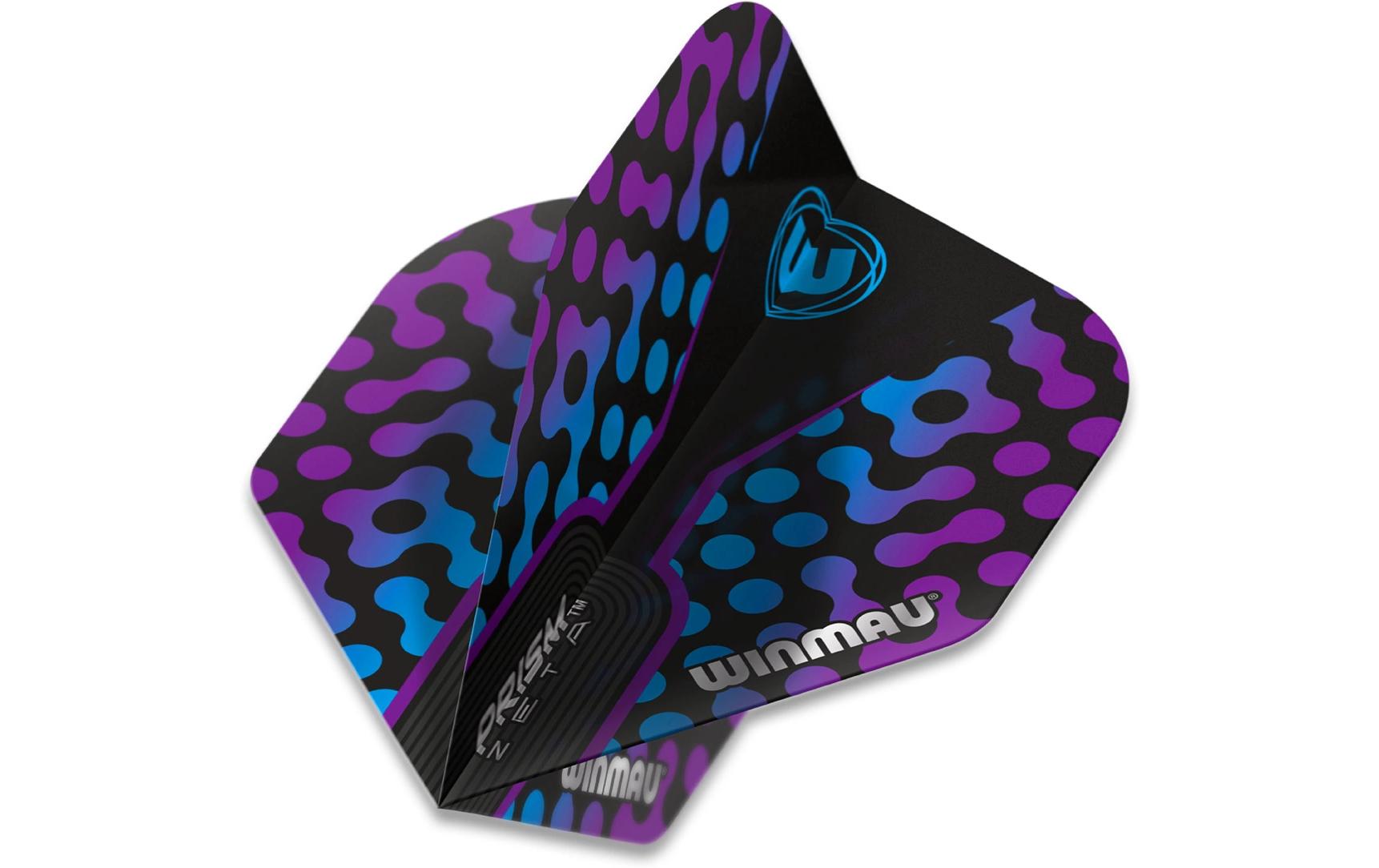 Dartflight Prism Zeta, Schwarz / Blau, 3 StückProfi-Flights mit einem coolen Design