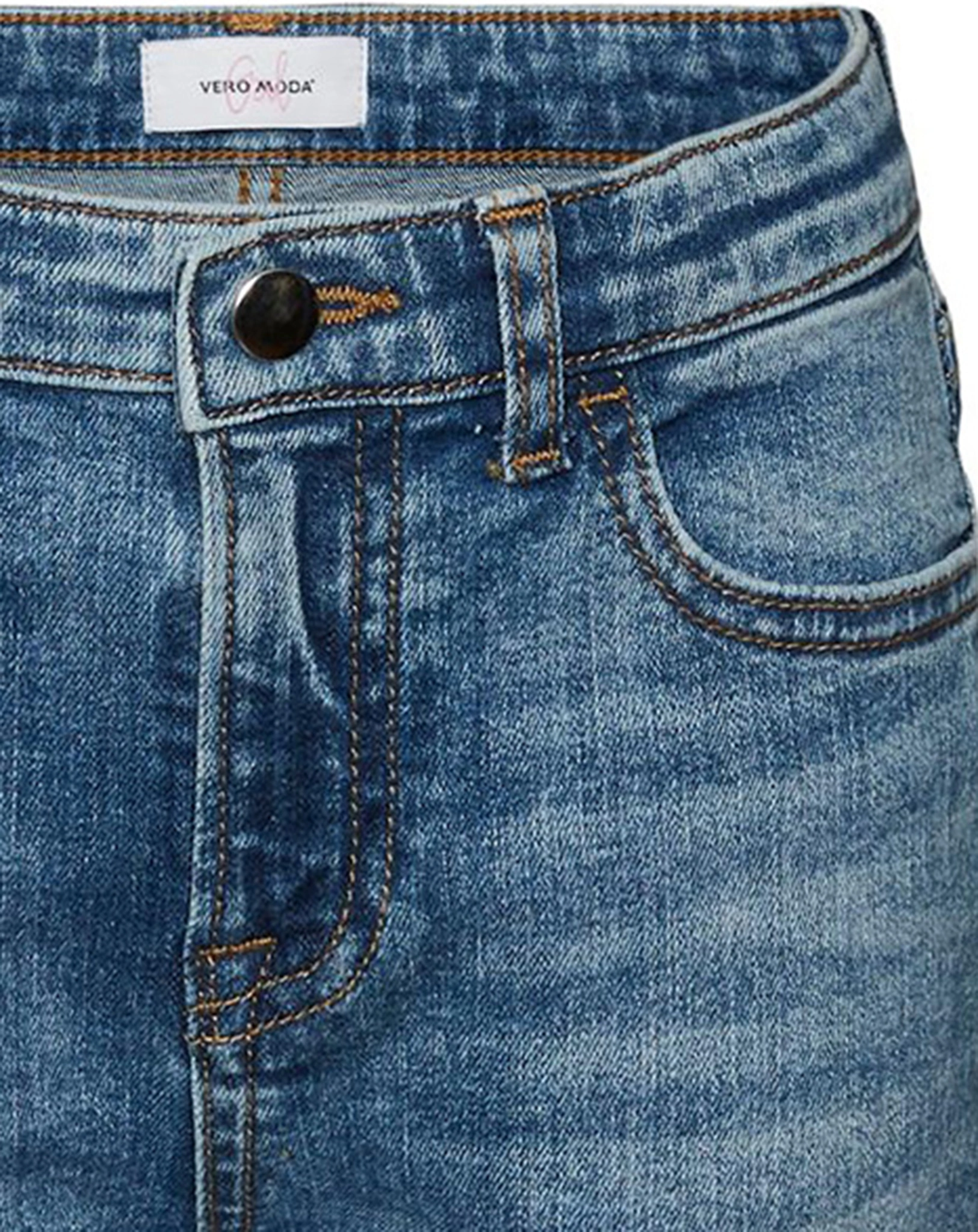 Jeanshose VMOLIVIA MOM FIT in medium blue