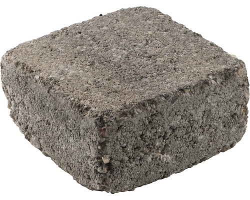 Rechthoekige straatsteen, antieke stijl, schelpkalksteen, 14 cm x 14 cm x 7 cm
