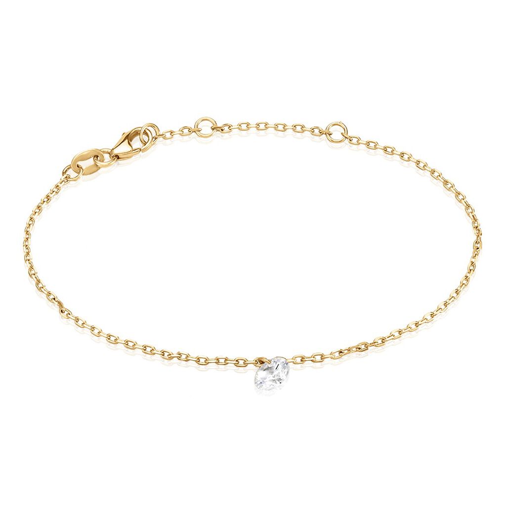 Bracelet Delma Plaqué Or Jaune Oxyde De Zirconium