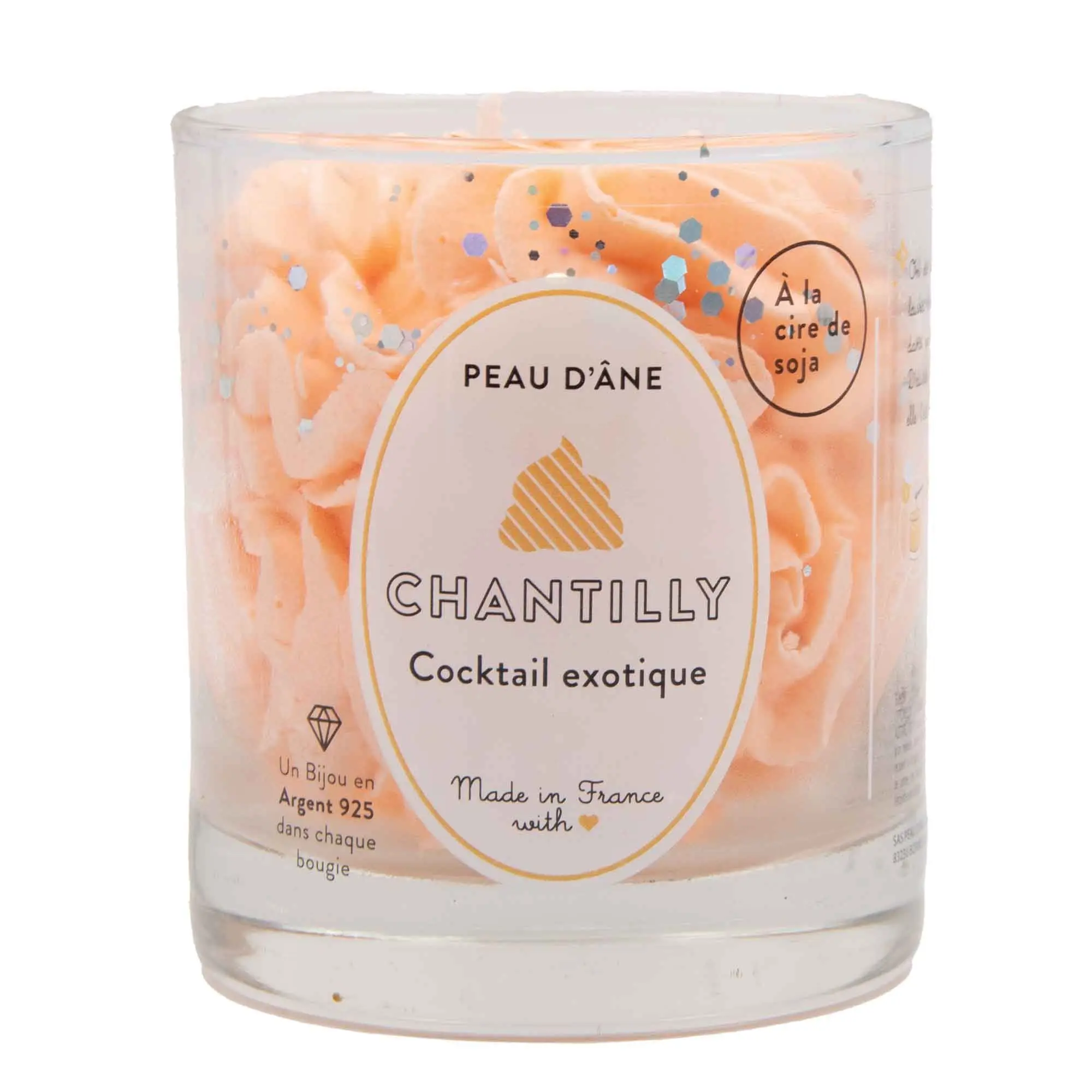 PEAU D'ANE - Cocktail exotique Bougie Parfumée avec Bijou- Bougie