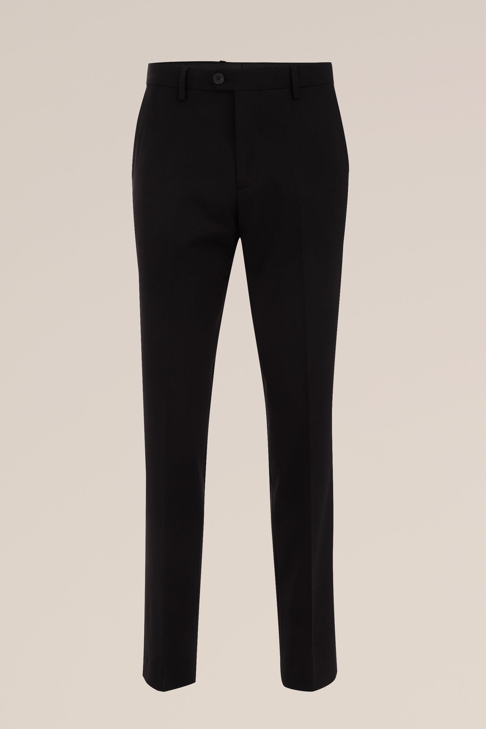 slim fit pantalon Fundamentals Zwart