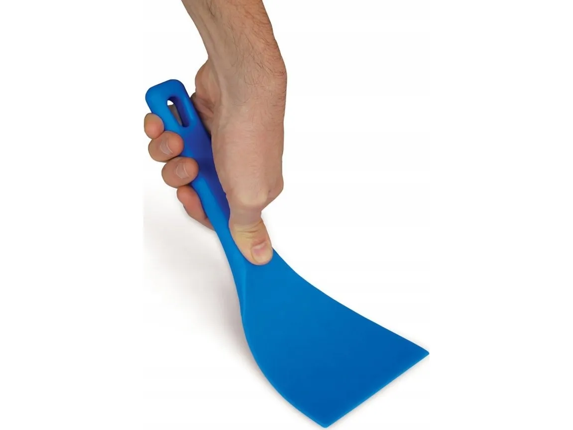 Flexible spatula in anti-impact material, light blue color, blade 12 cm