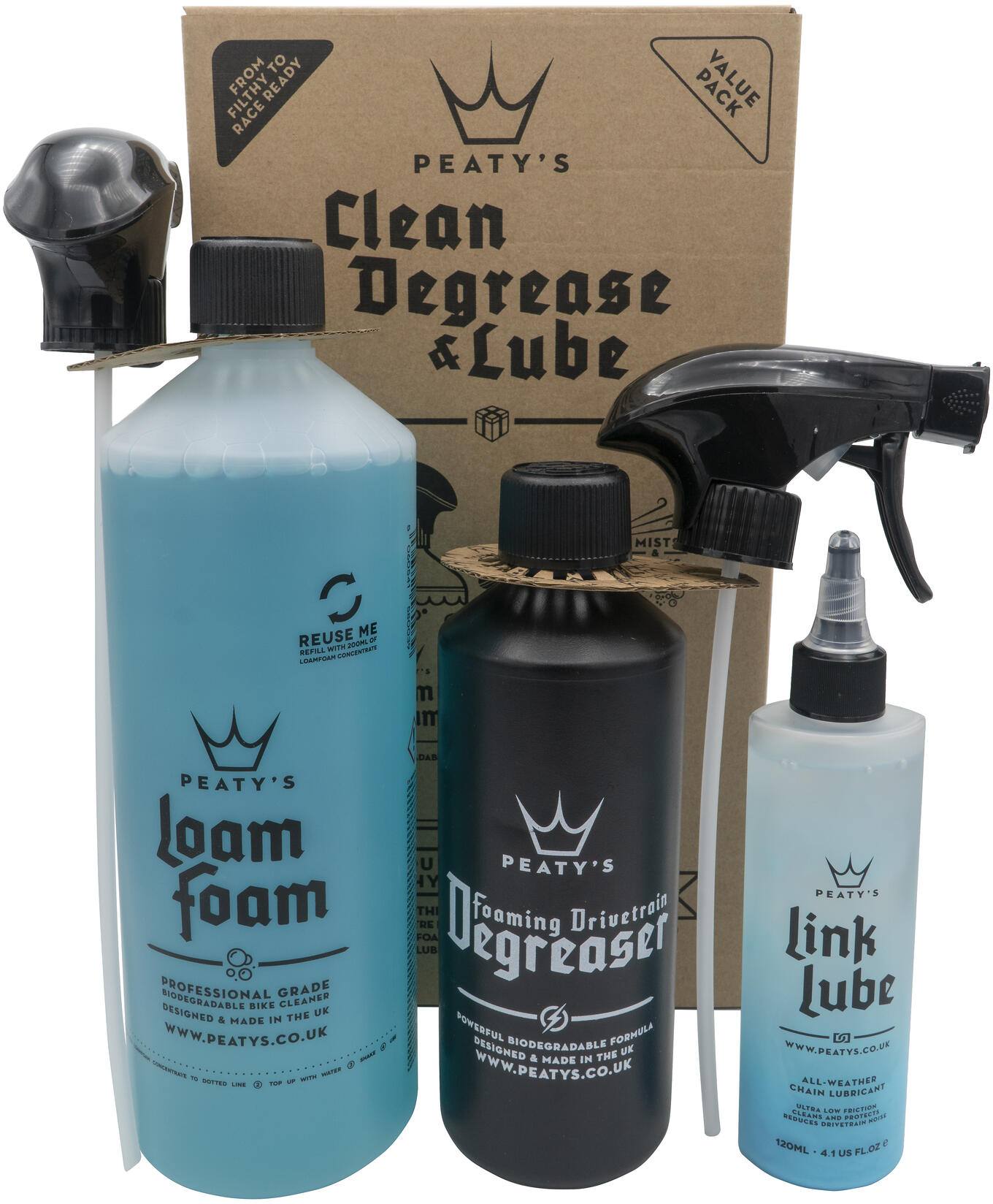 Peaty's Clean Degrease Lube Starter Pack