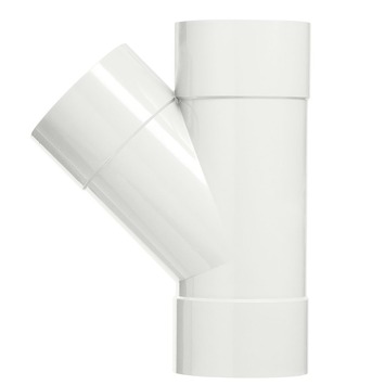 Martens T-stuk 45° PVC wit 3x lijmverbinding 32x32x32 mm