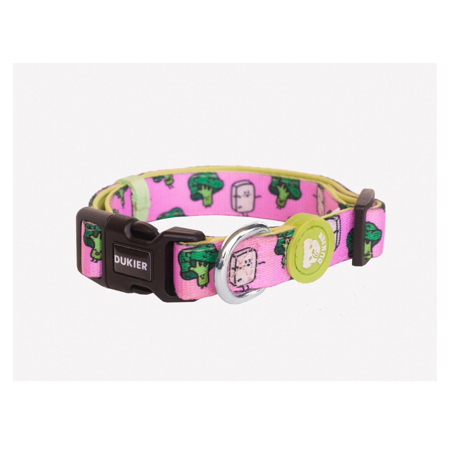 Coleira vegana estampada Dukier para cães