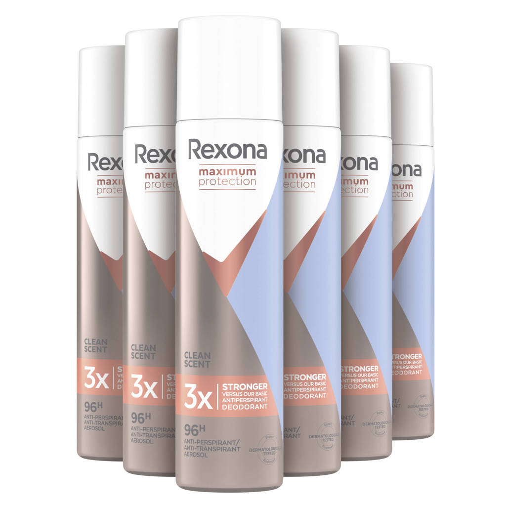 Clean Scent anti-transpirant spray - 6 x 100 ml
