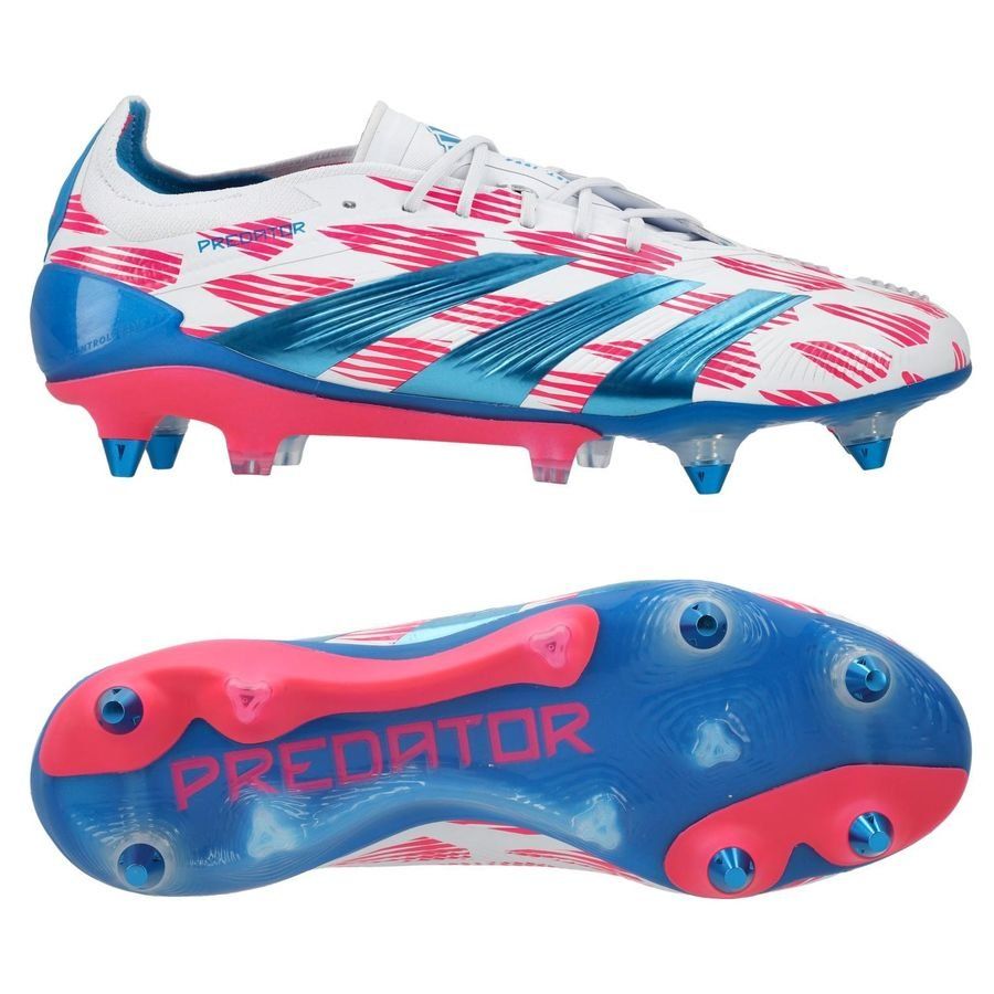 adidas Predator Elite SG Reemergence - Blanc/Bleu/Rose
