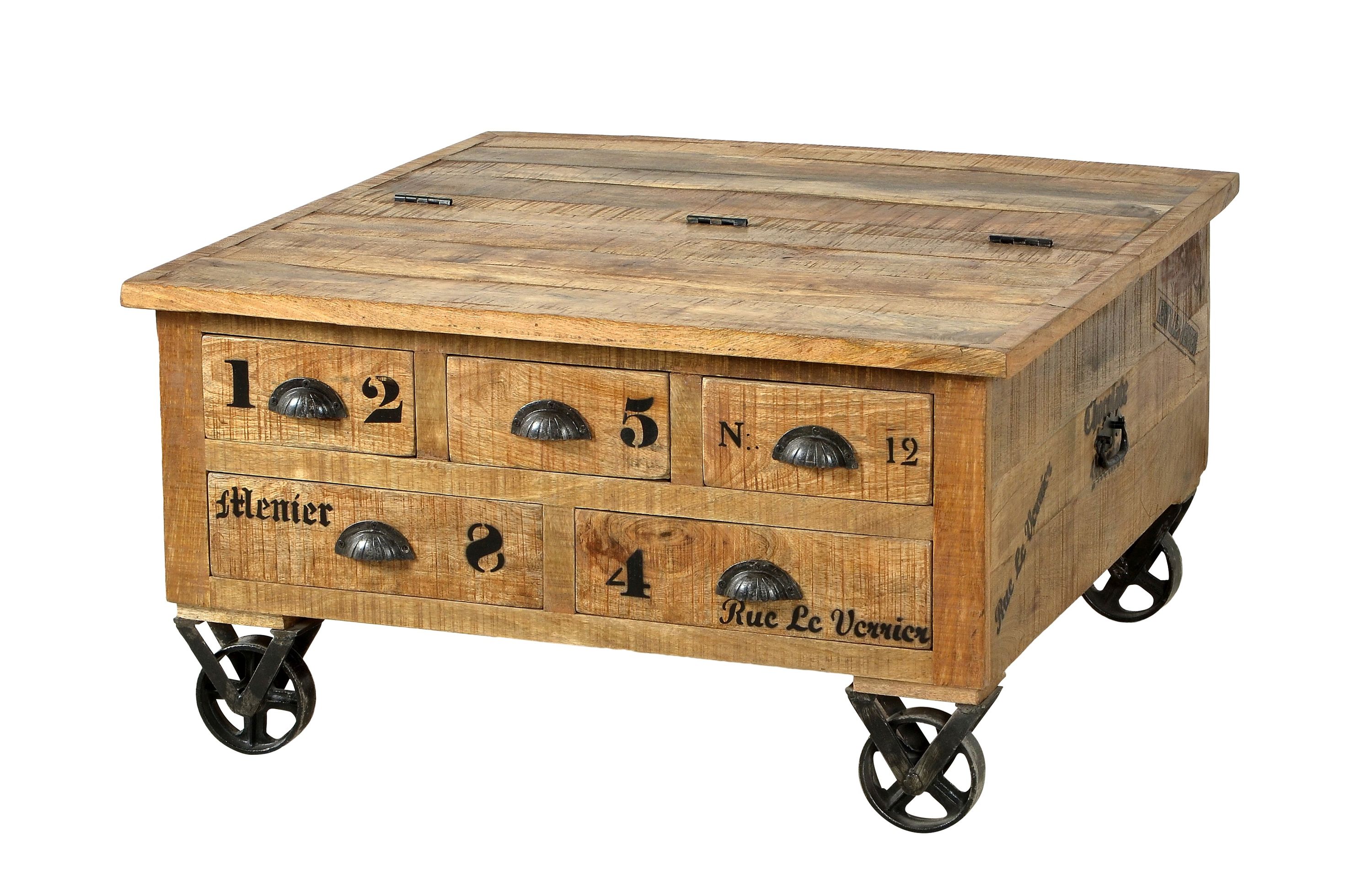 Couchtischtruhe Rustic Couchtisch Wohnzimmer Tisch Beistelltisch Sofatisch