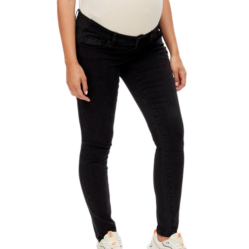 Mamalicious Jean Slim Noir de Grossesse Mamalicious Elastics