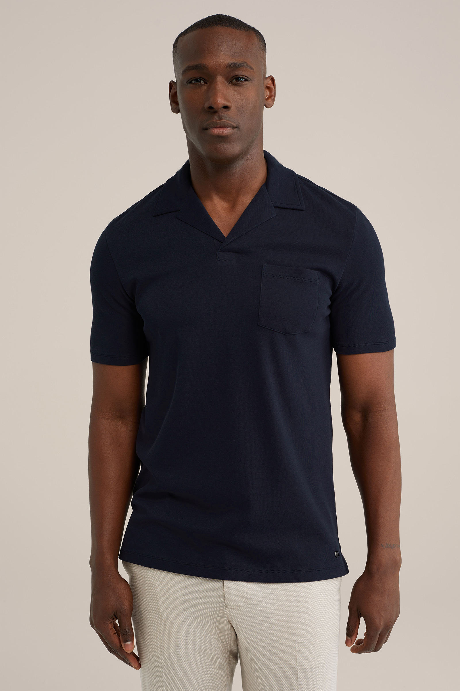 polo WE Fashion Donkerblauw