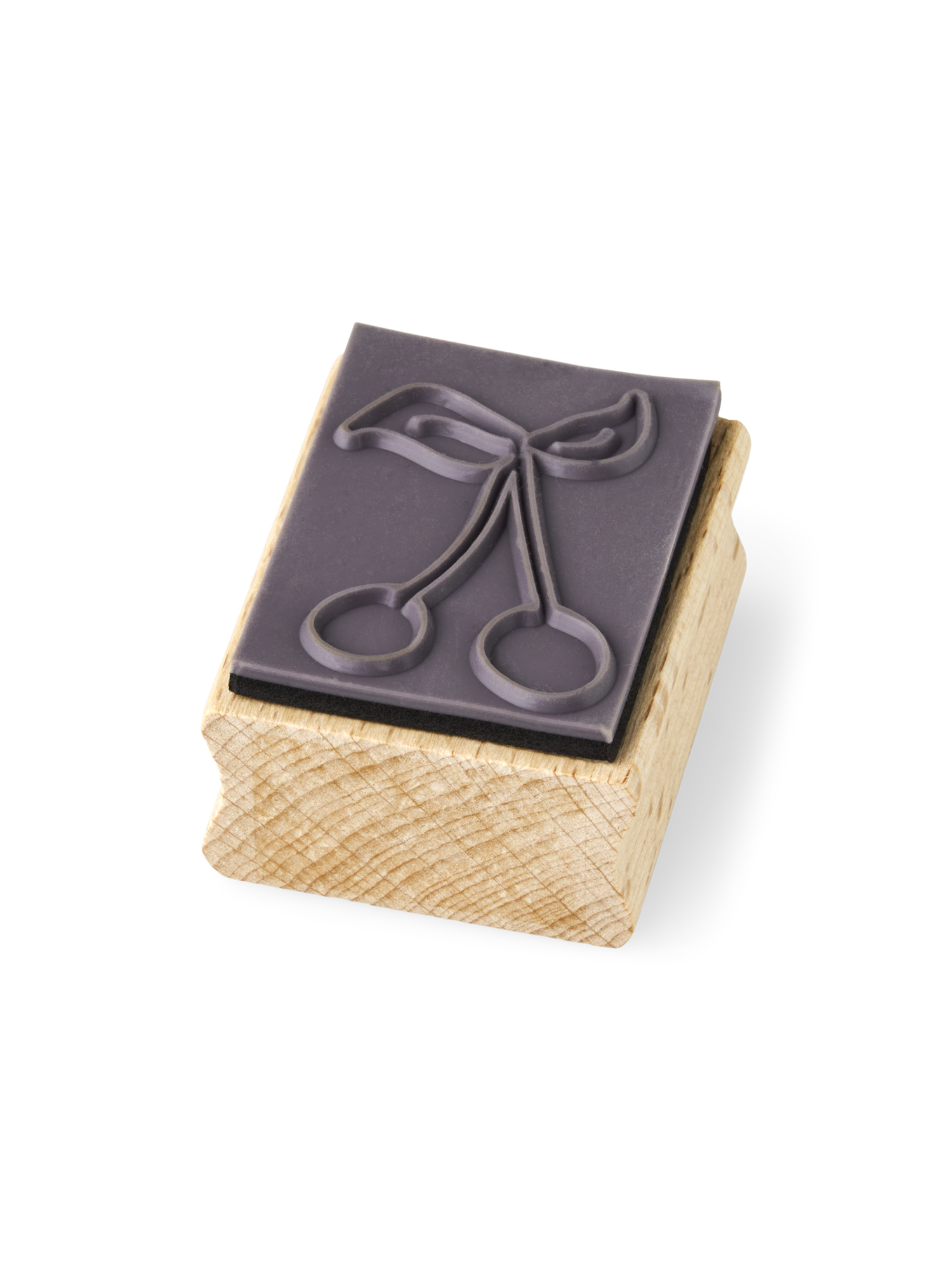 Træstempel | Bøg/gummi. 4,5 x 3,6 x 2,5 cm. | Nature
