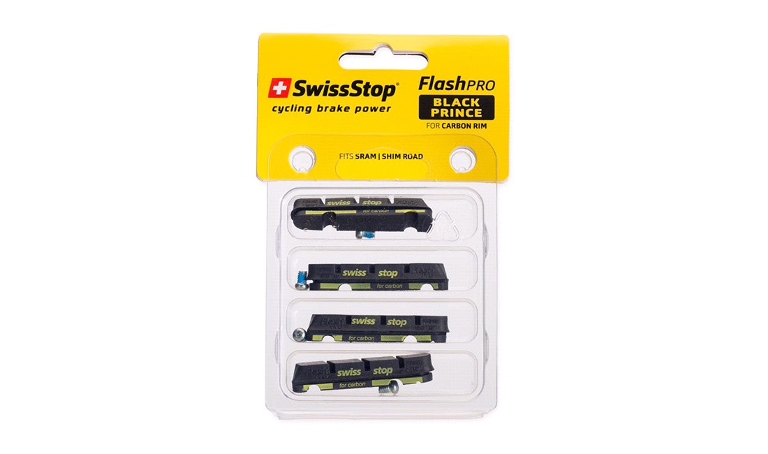 SwissStop FlashPro Black Prince carbon bremseklodser
