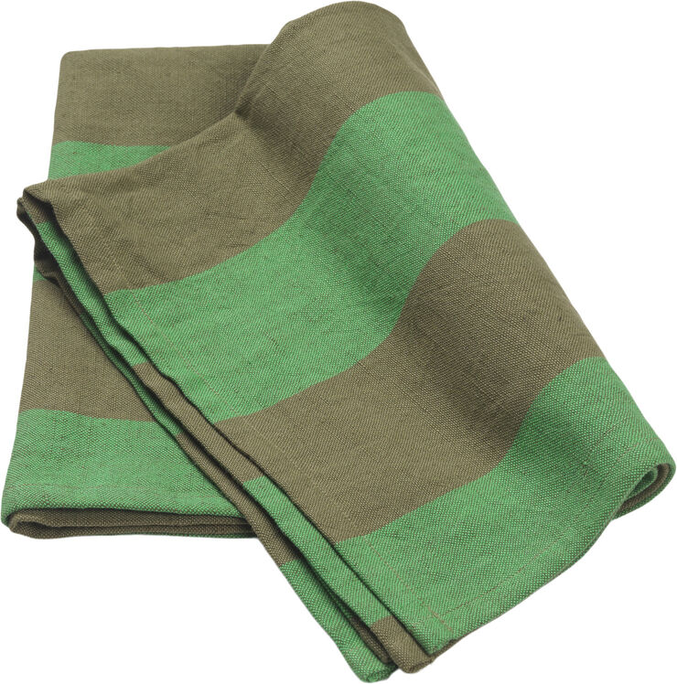 ferm LIVING Hale Tea Towel - Olive/green Olive/green