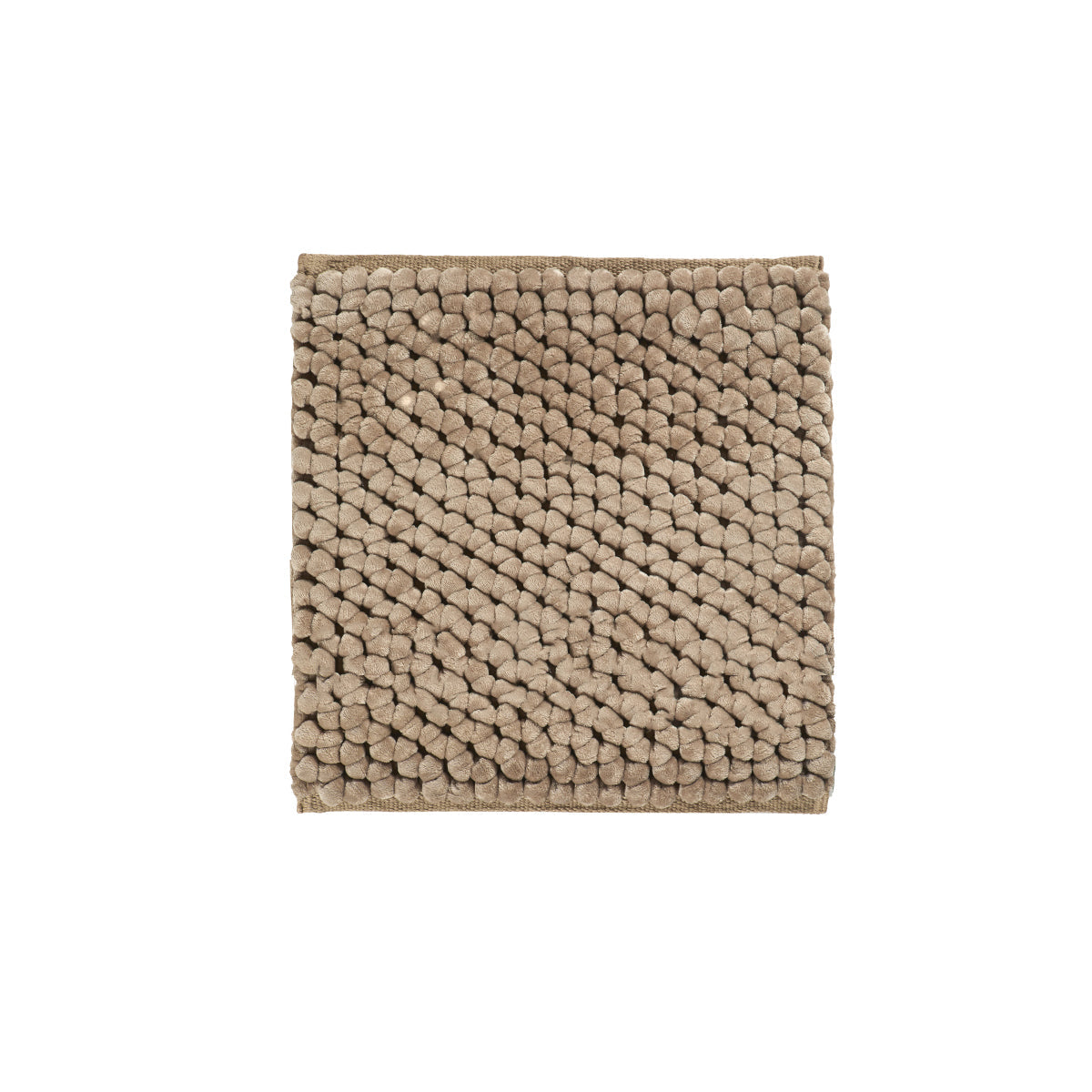 Onyx Badmat Sand | 60 x 60 cm | Beige | Polyester | Katoen