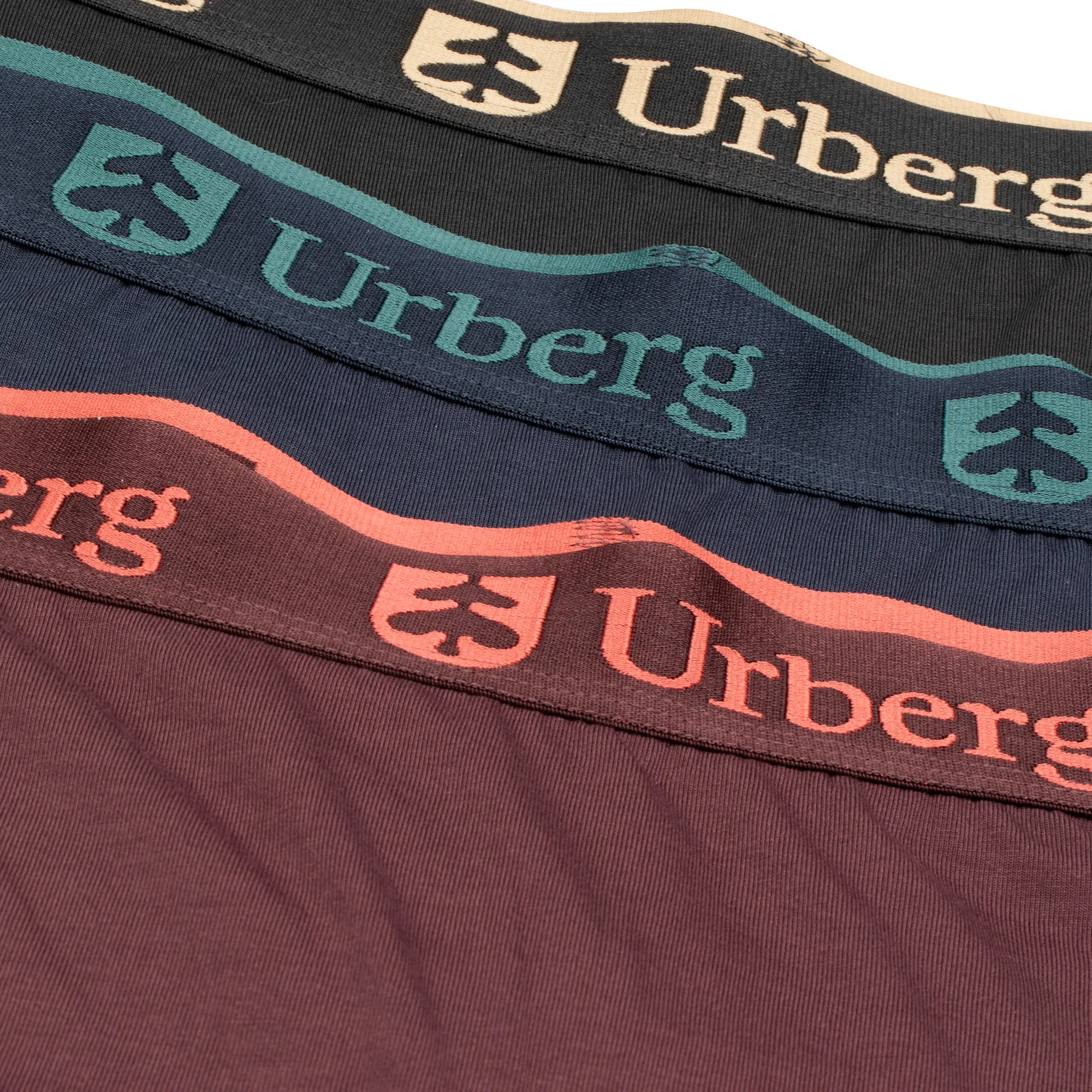 Urberg Women's Isane 3-pack Bamboo Boxers Huckleberry/Blue Nights/Phantom