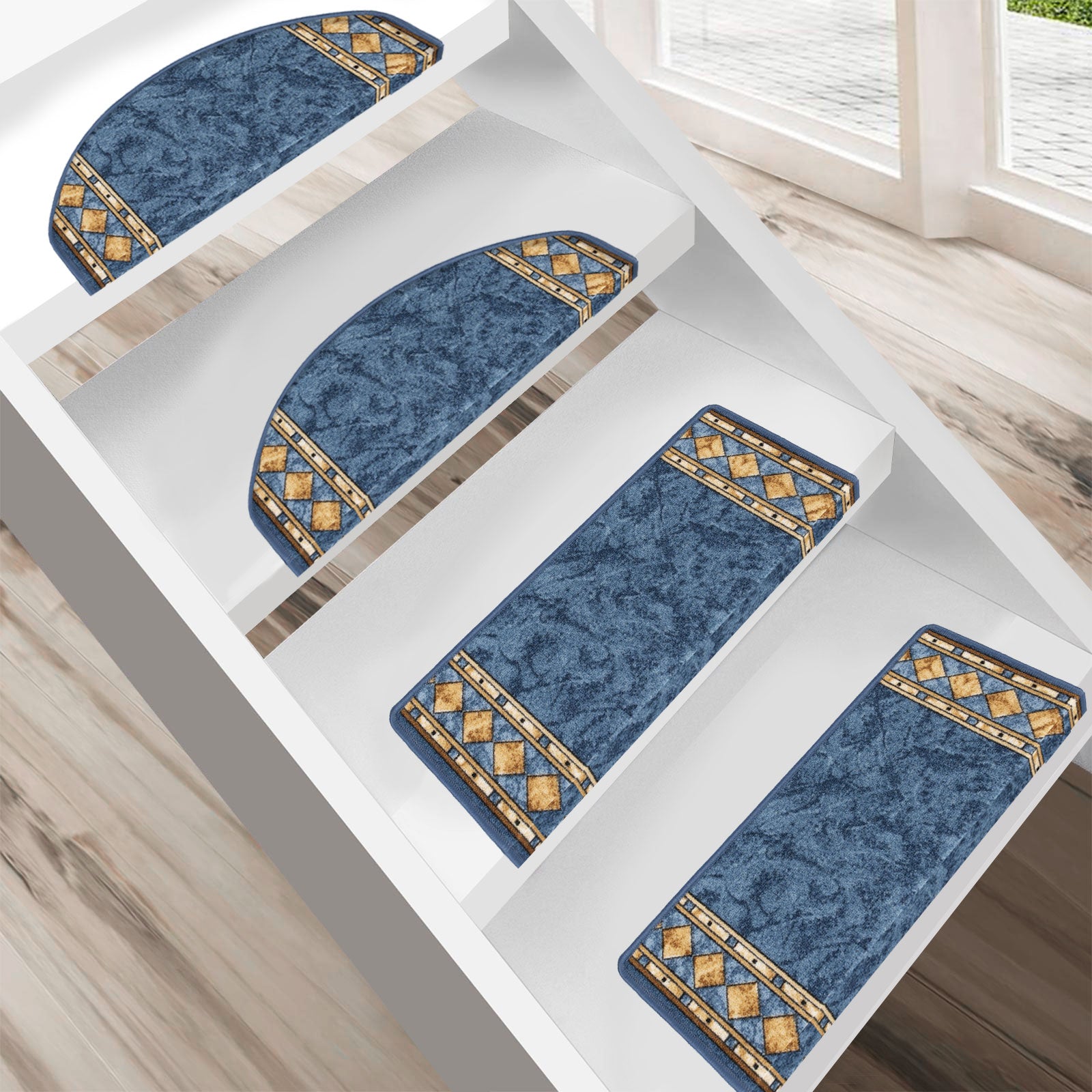 Floordirekt Stufenmatte Rügen | Blau