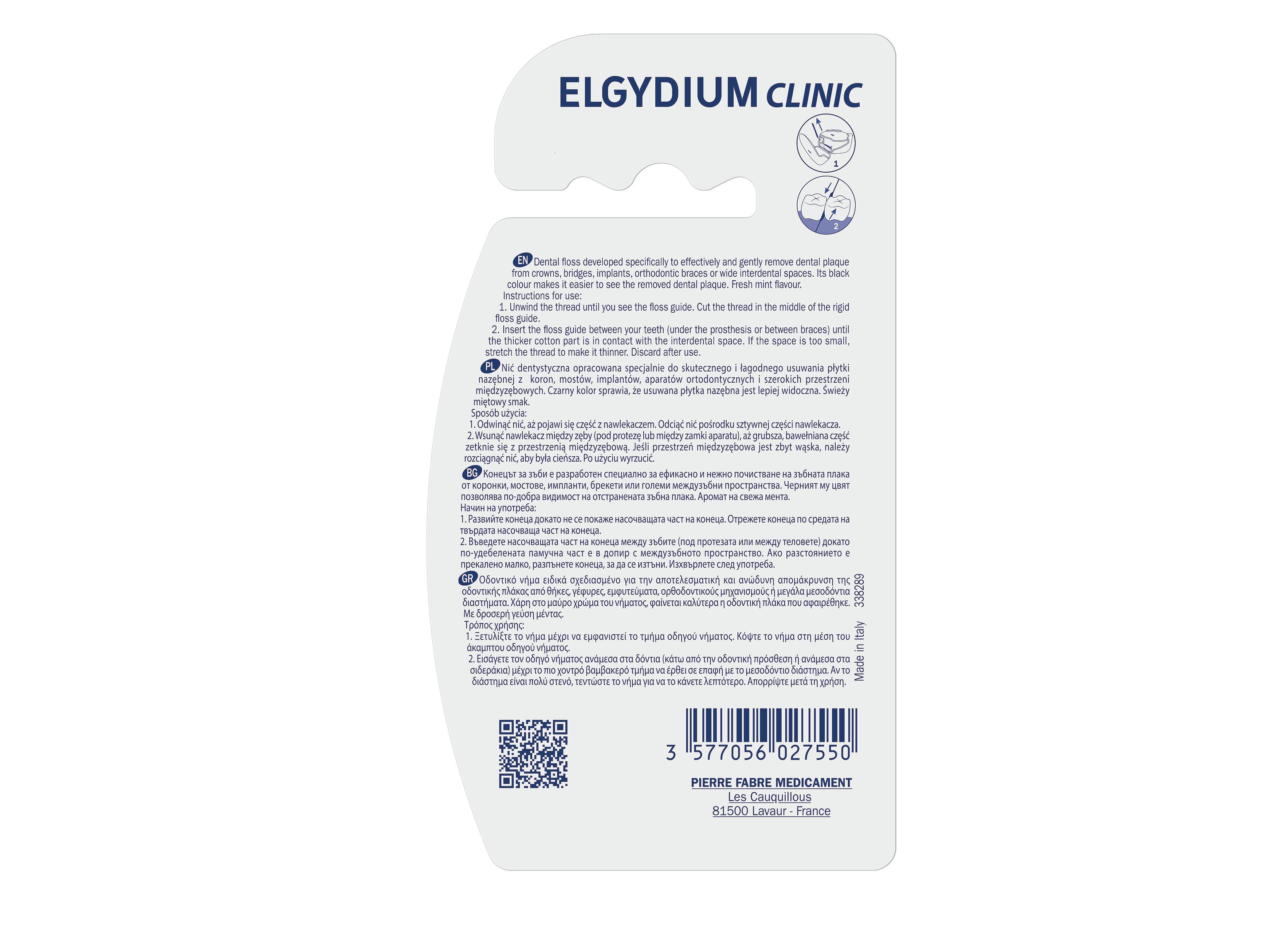 FIO DENTARIO ELGYDIUM CLINIC CROSSING FLOSS