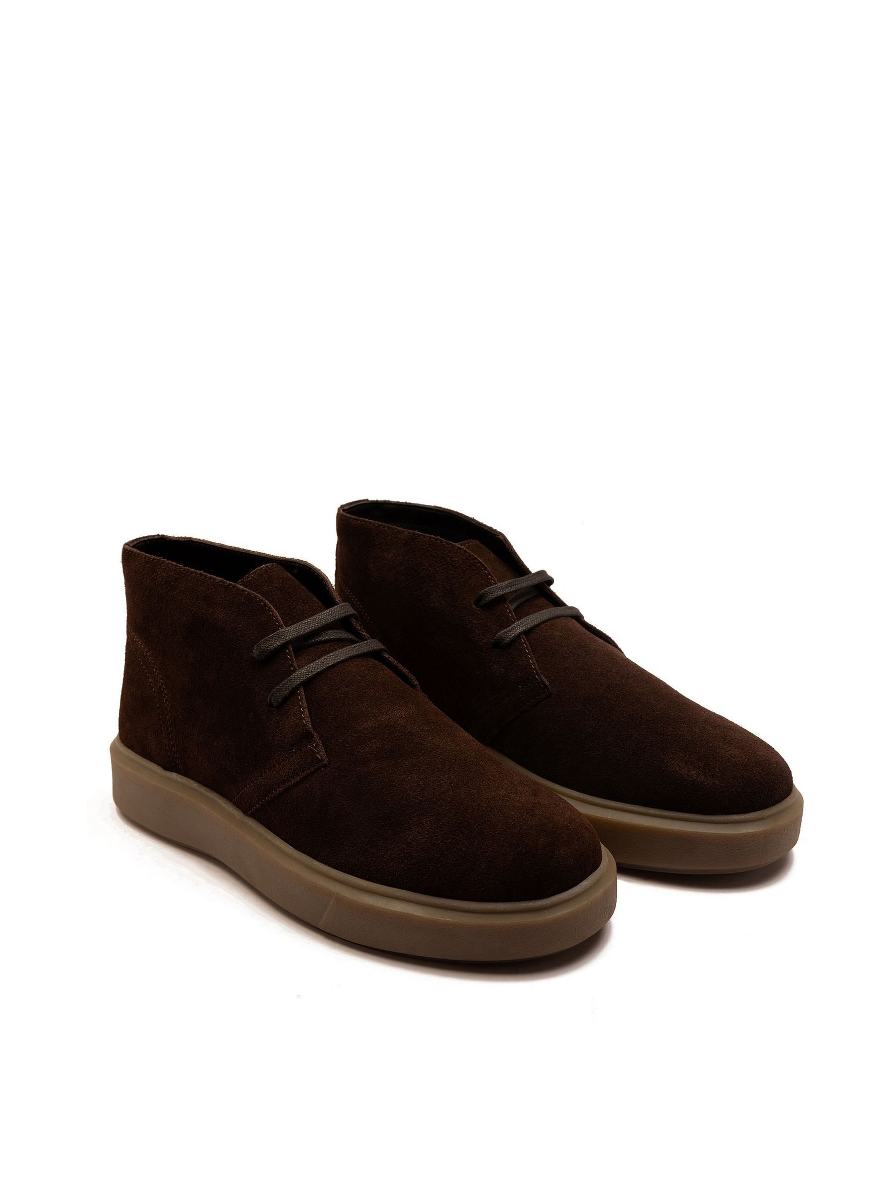 Off The Hook Jethro suède leren casual chukka Boots met Vetersluiting