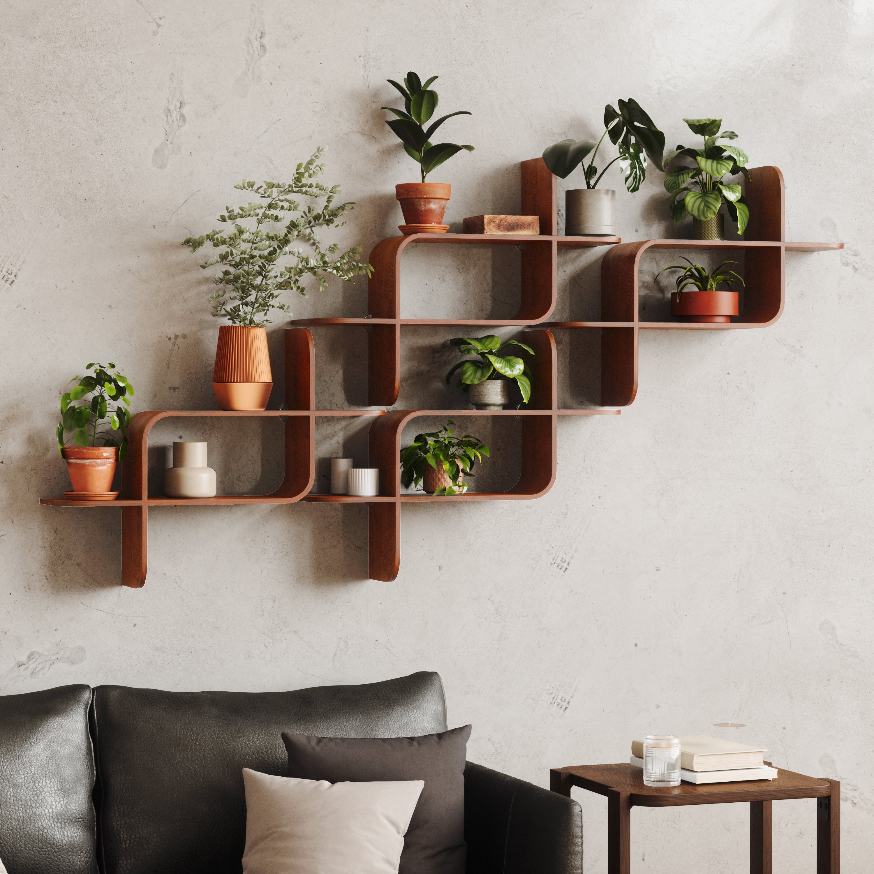 Umbra Montage Wandplank - Walnoot