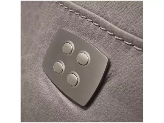 Canapé de relaxation électrique en microfibre Ducka-Couleur Beige-Système Electrique-1 place fauteuil