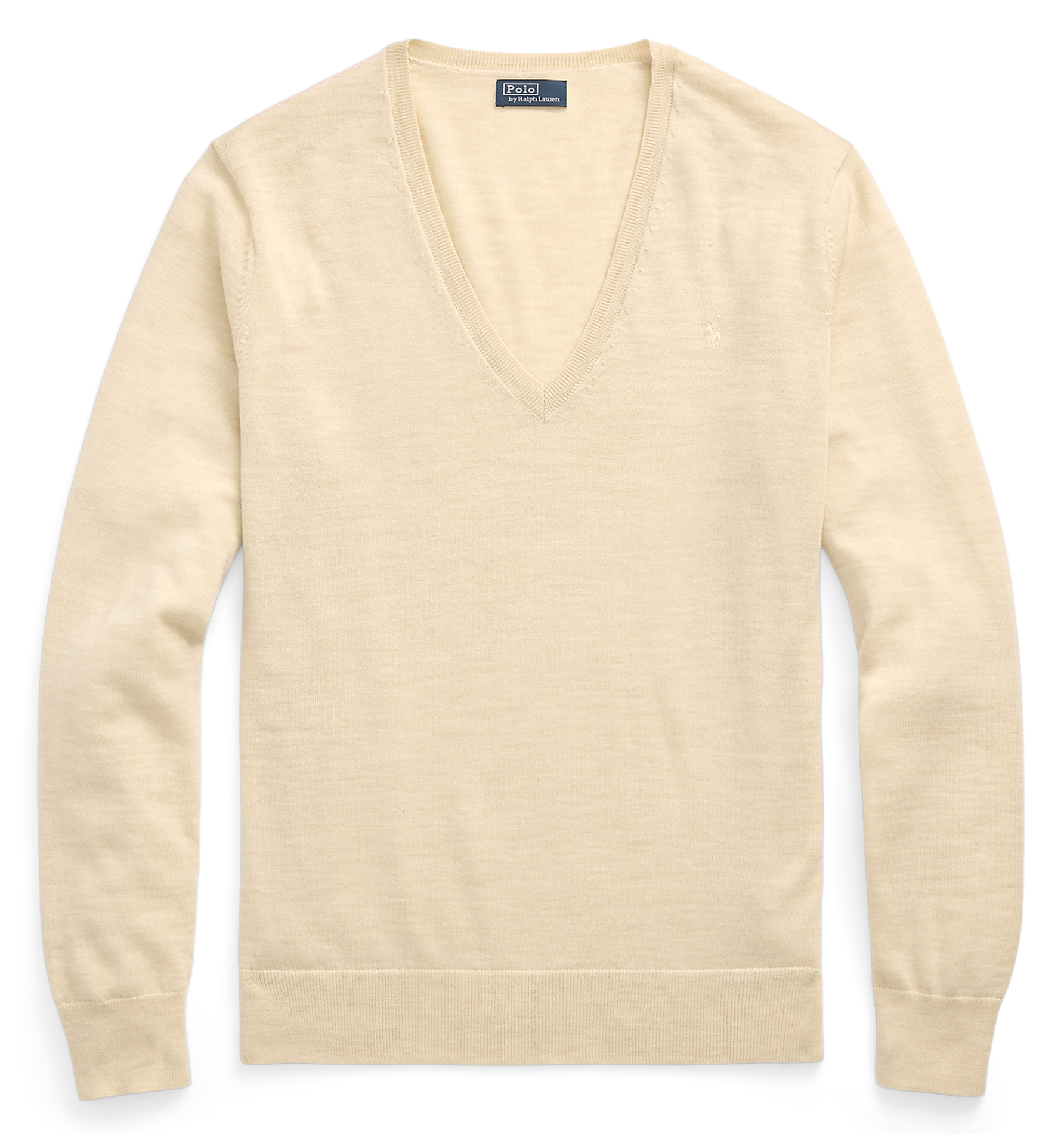 Pull droit en laine | Beige