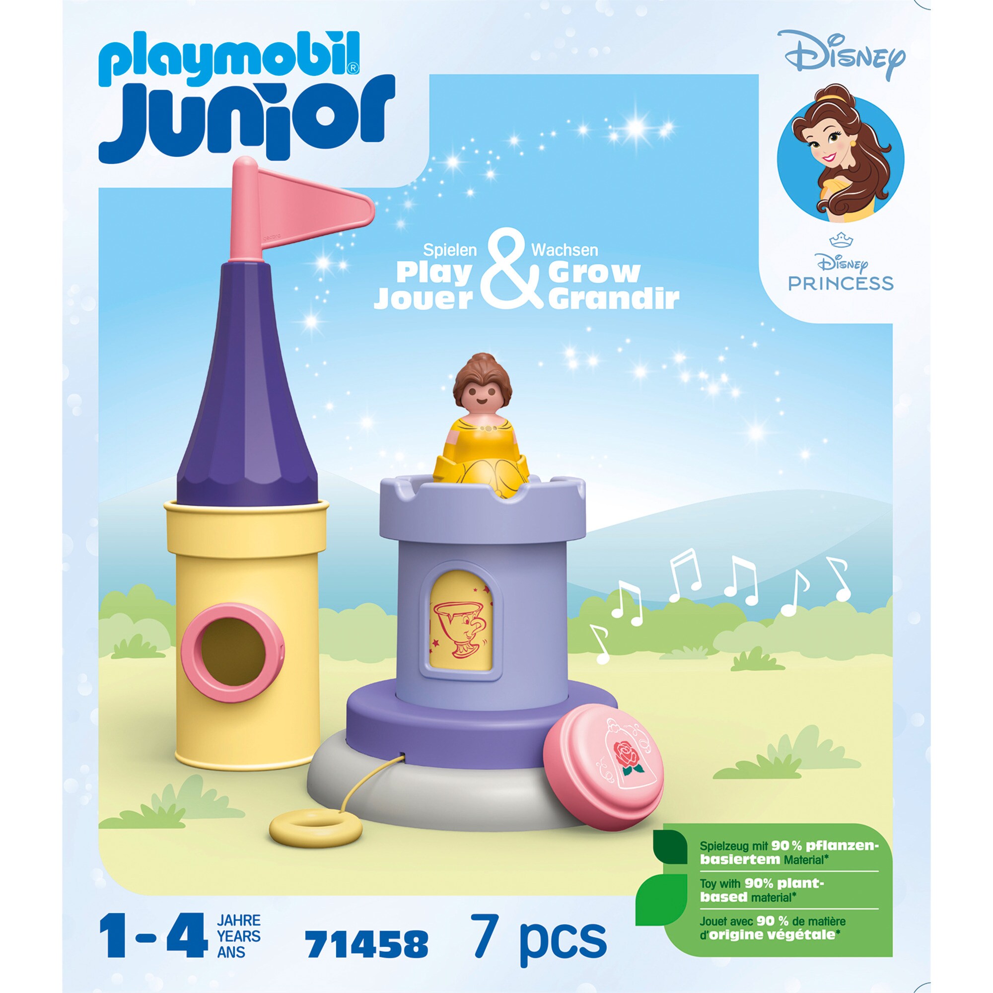 PLAYMOBIL Konstruktionsspielzeug Junior & Disney: Belles Spielturm mit Melodie