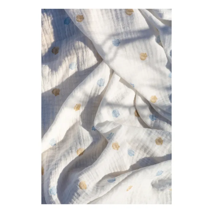 Soft Spot Lange d'emmaillotage en coton bio 120x120 cm | Seaside