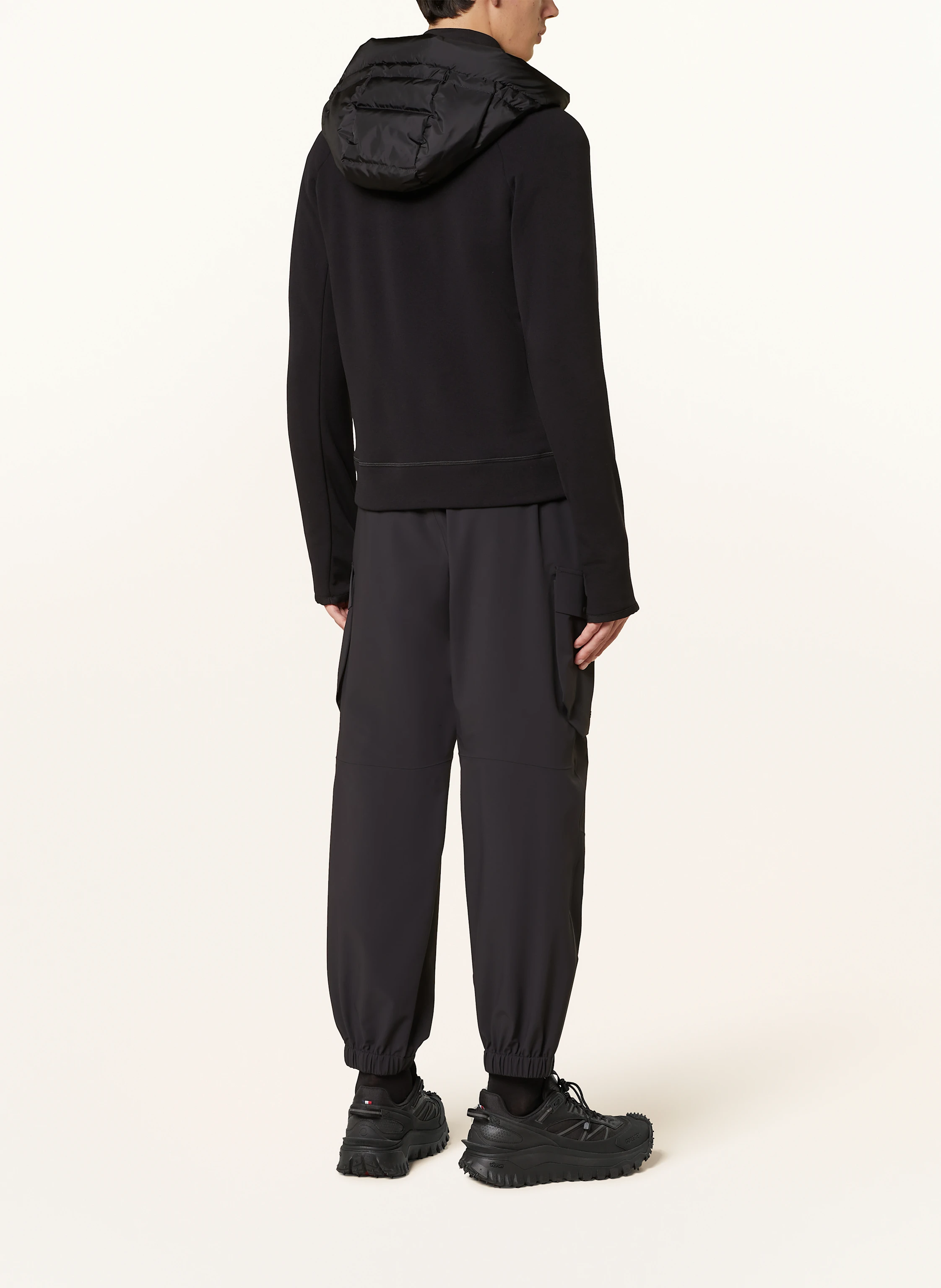 MONCLER GRENOBLE Lightweight-Daunenjacke im Materialmix