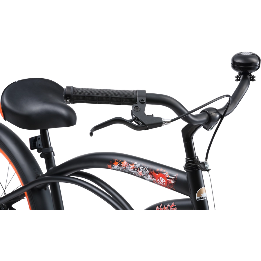 Bikestar Kinderrad 24 Zoll Cruiser schwarz
