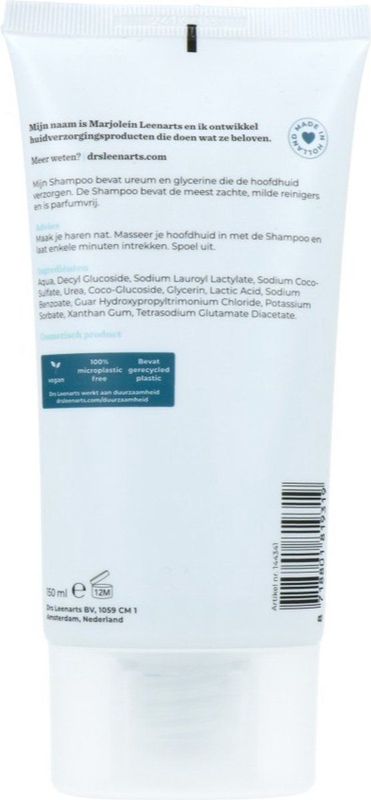 Drs Leenarts - Shampoo - Parfumvrij - 5% Ureum - Voor Droge Hoofdhuid
